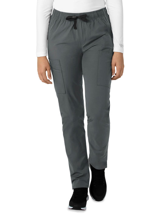 Women's Nine-Pocket Modern Fit Straight Leg Pant - C51213 - Pewter