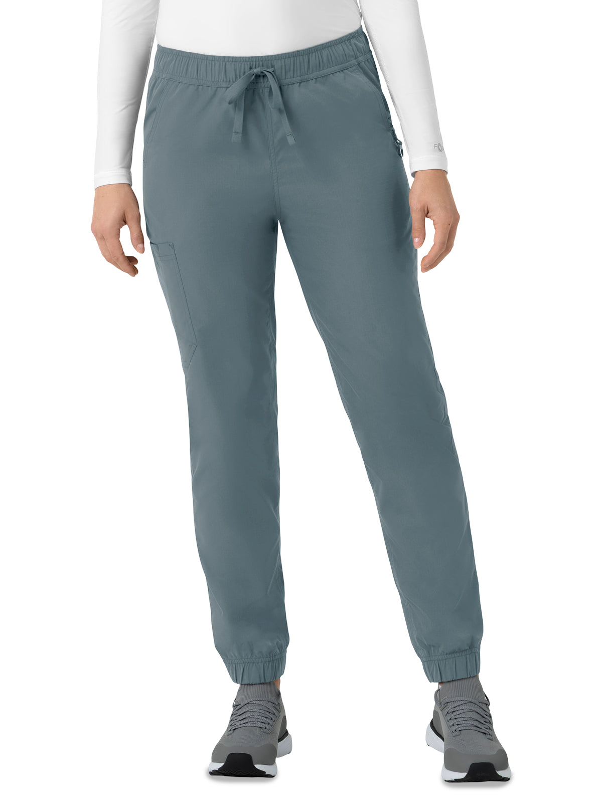 Women's Six-Pocket Ripstop Jogger Scrub Pant - C52139 - Rolling Thunder