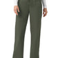 Women's Six-Pocket Ripstop Bootcut Cargo Scrub Pant - C52239 - Olive