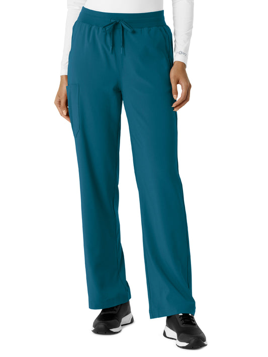 Women's Six-Pocket Boot Cut Pant - C53310 - Caribbean Blue