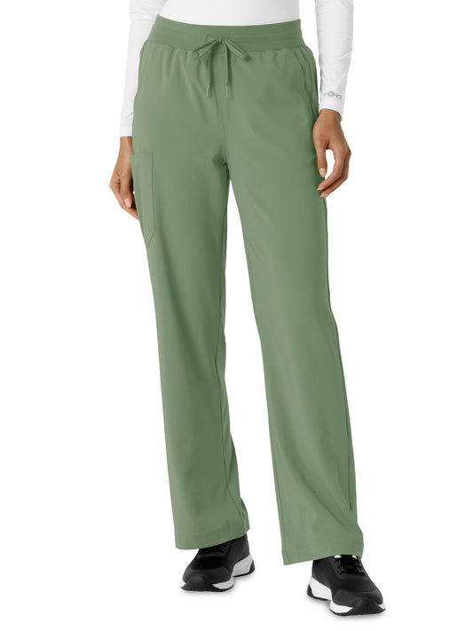 Women's Six-Pocket Boot Cut Pant - C53310 - Green Slate