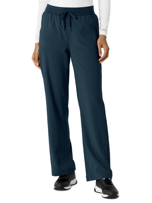 Women's Six-Pocket Boot Cut Pant - C53310 - Navy Blue