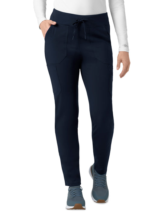 Women's Eight-Pocket Modern Scrub Pant - C53390 - Navy