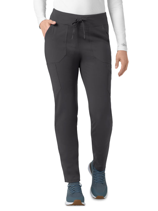 Women's Eight-Pocket Modern Scrub Pant - C53390 - Pewter