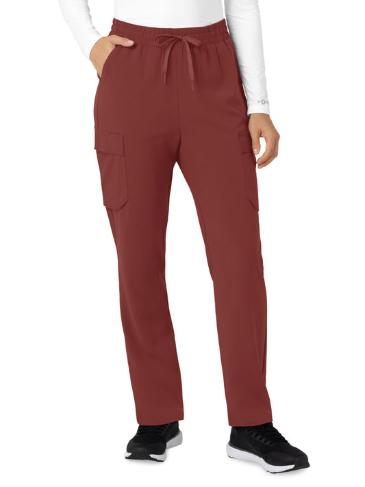 Women’s Six-Pocket Force Cross-Flex High Waisted Ankle Scrub Pant - C53410 - Amber Terrain