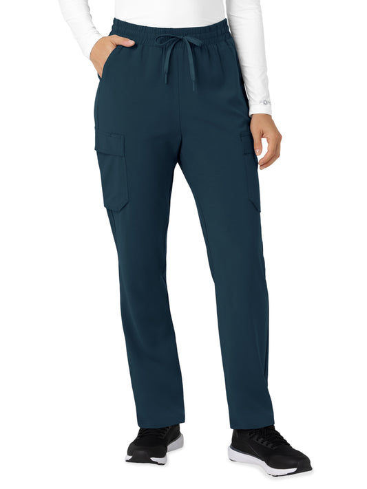 Women’s Six-Pocket Force Cross-Flex High Waisted Ankle Scrub Pant - C53410 - Navy