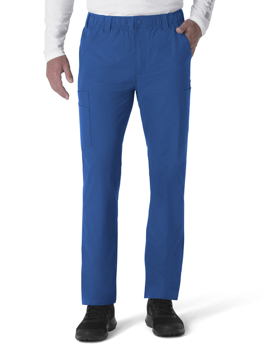 Men's Nine-Pocket Straight Leg Cargo Pant - C56113 - Royal