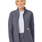 Women's Three-Pocket Bonded Fleece Jacket - C81023 - Approaching Storm