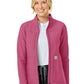 Women's Three-Pocket Bonded Fleece Jacket - C81023 - Electric Fuschia