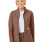 Women's Three-Pocket Bonded Fleece Jacket - C81023 - Nutmeg
