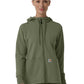 Women's Three-Pocket Full Zip Waffle Hoodie - C82008 - Olive