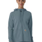 Women's Three-Pocket Full Zip Waffle Hoodie - C82008 - Rolling Thunder