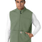 Men's Four-Pocket Bonded Fleece Vest - C82023 - Olive
