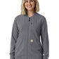 Women's Six-Pocket Lightweight Scrub Jacket - C82410 - Pewter