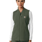Women's Six-Pocket Lightweight Scrub Vest - C82510 - Olive