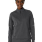 Women's Four-Pocket Half Zip Fleece Jacket - C82912 - Pewter