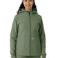 Women's Four-Pocket Bonded Fleece Hoodie - C85023 - Olive