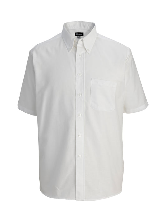 Men's Easy Care Oxford Short Sleeve Shirt - 1027 - White