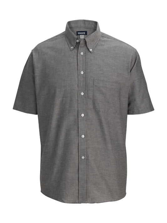 Men's Easy Care Oxford Short Sleeve Shirt - 1027 - Black