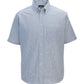 Men's Easy Care Oxford Short Sleeve Shirt - 1027 - Blue Stripe