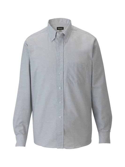 Men's Easy Care Oxford Long Sleeve Shirt - 1077 - Light Grey
