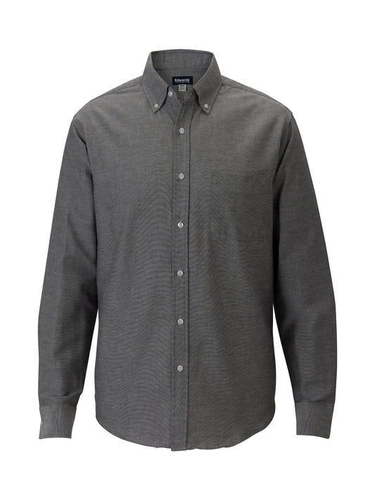 Men's Easy Care Oxford Long Sleeve Shirt - 1077 - Black