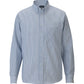 Men's Easy Care Oxford Long Sleeve Shirt - 1077 - Blue Stripe