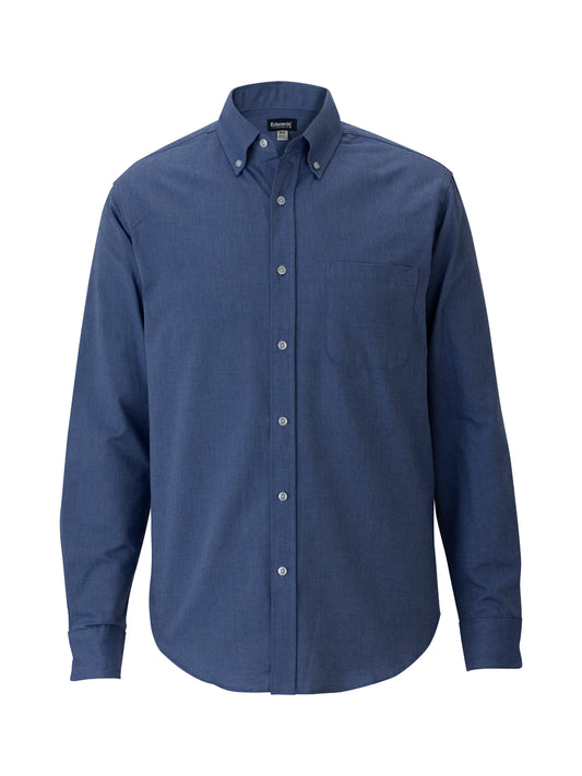 Men's Easy Care Oxford Long Sleeve Shirt - 1077 - French Blue
