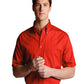 Men's One-Pocket Poplin Short Sleeve Shirt - 1230 - Red