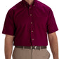 Men's One-Pocket Poplin Short Sleeve Shirt - 1230 - Wine