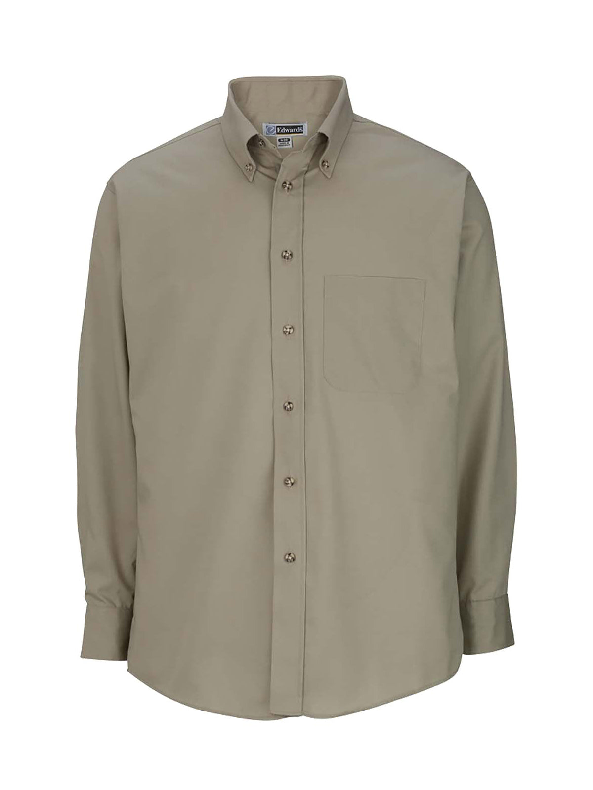 Men's 1-Pocket Long Sleeve Poplin Shirt - 1280 - Tan