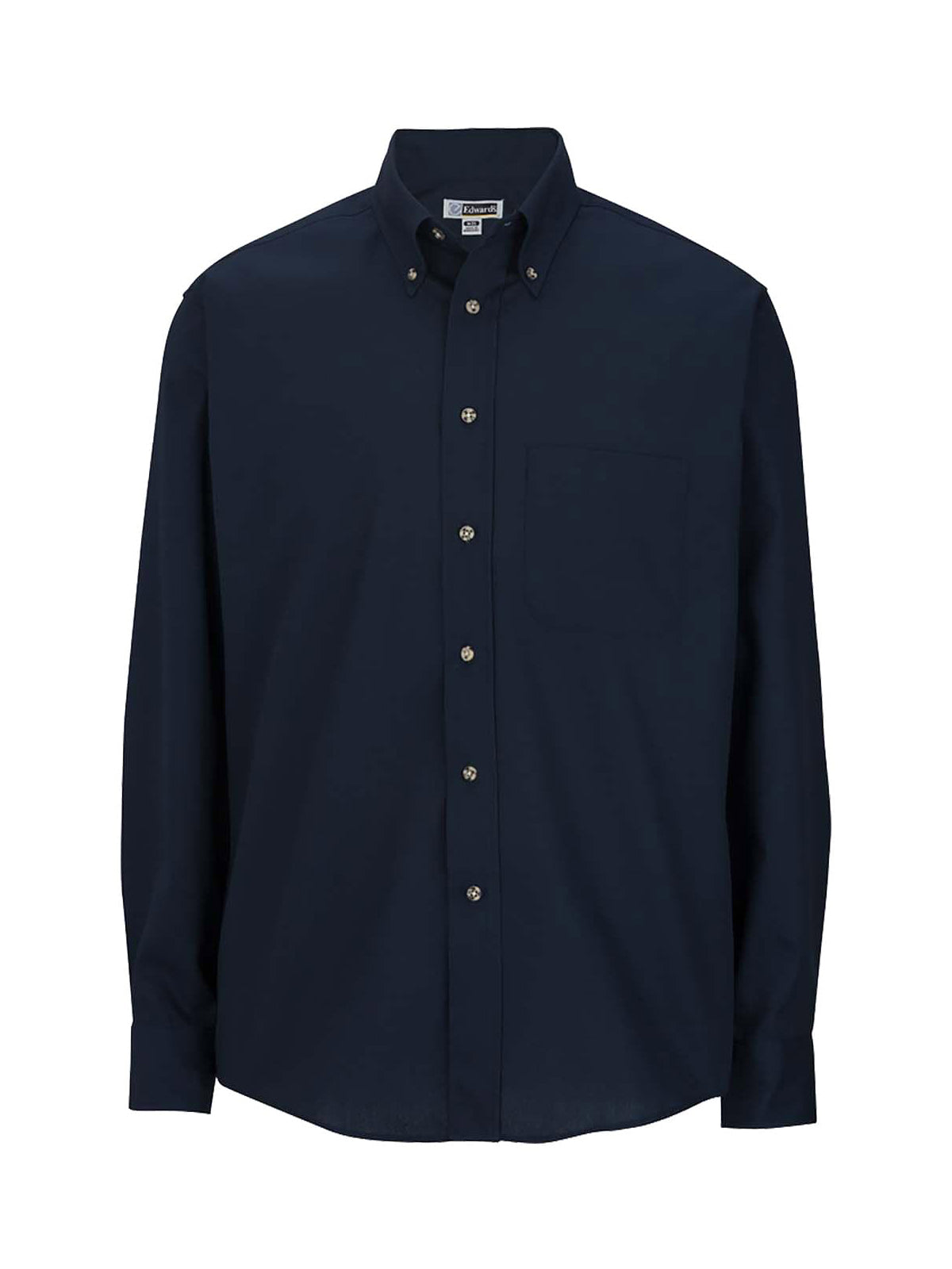 Men's 1-Pocket Long Sleeve Poplin Shirt - 1280 - Navy