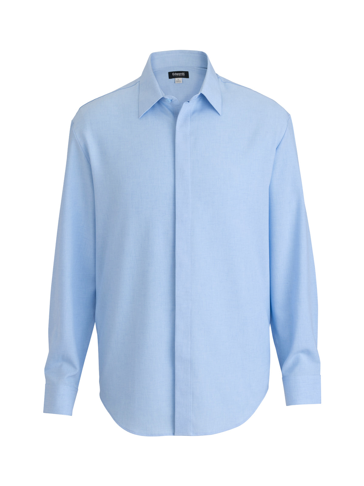 Men's Flexbatiste Café Long Sleeve Shirt - 1297 - Blue