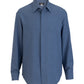 Men's Flexbatiste Café Long Sleeve Shirt - 1297 - Riviera Blue