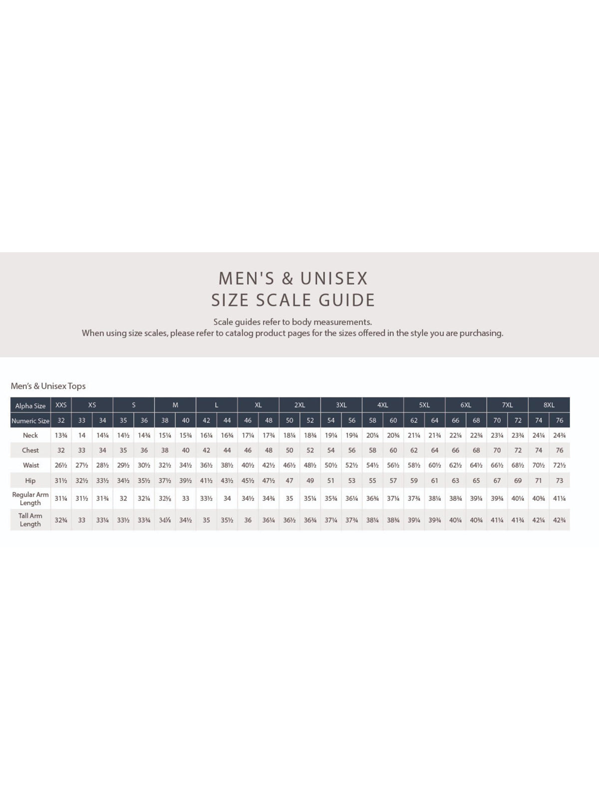 SIZECHART