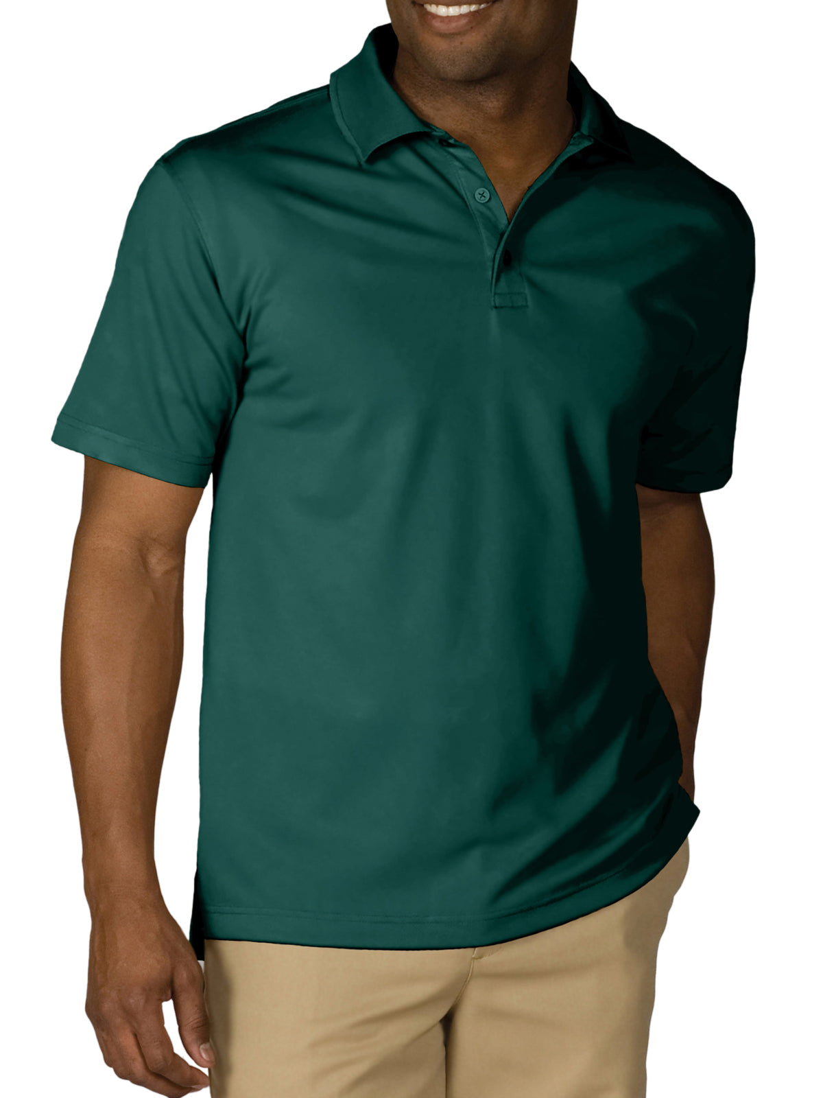 Men's Hi-Performance Mech Polo - 1576 - Hunter