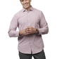 Men's Long Sleeve Shirt - 1972 - Scarlet Microcheck