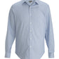 Men's Wrinkle Free Spread Collar Shirt - 1978 - Blue/White Stripe