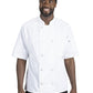 Unisex 10-Button Short Sleeve Chef Coat - 3306 - White