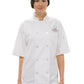 Unisex 10-Button Mesh-Back Chef Coat - 3333 - White