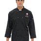 Unisex Long Sleeve Mesh Back Chef Coat - 3363 - Black