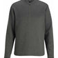 Men's Pocketless Quarter Zip Sweater - 3482 - Olive Heather