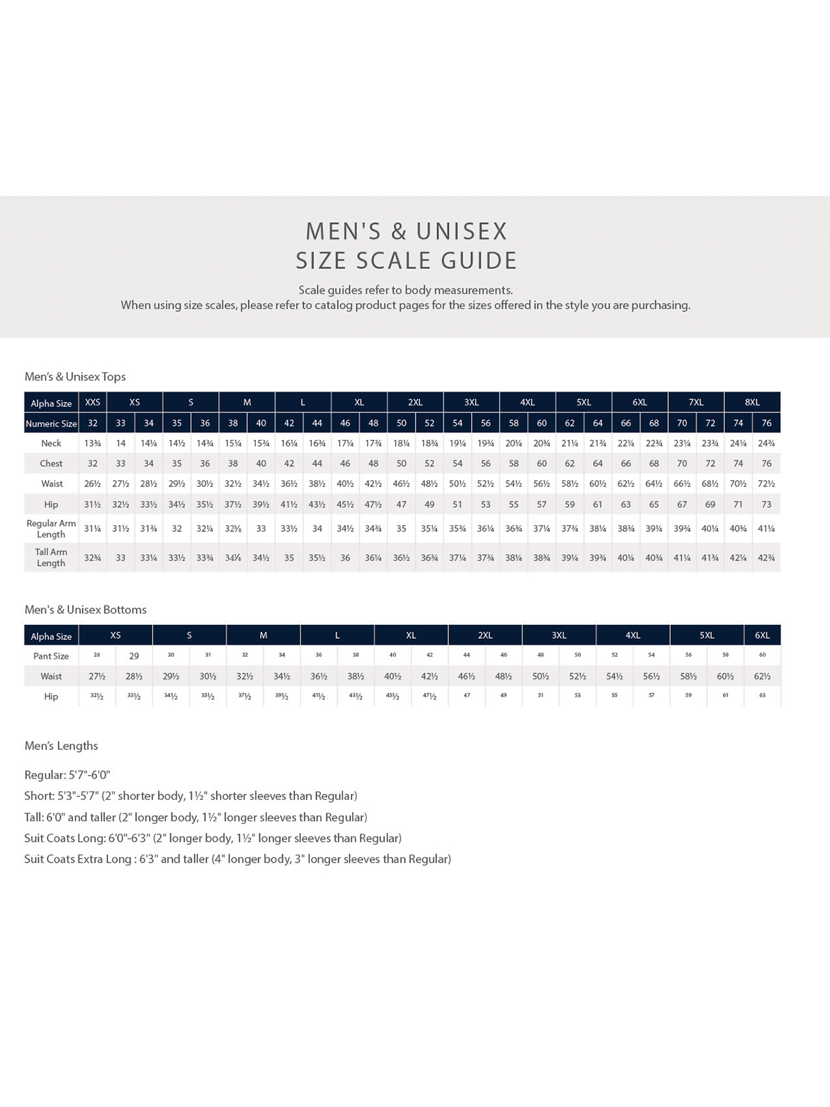 SIZECHART