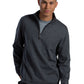 Unisex Quarter-Zip Sweater - 4072 - Smoke Heather