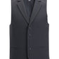 Men's Two-Pocket Dress Lapel Vest - 4496 - Steel Grey