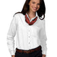 Women's Long Sleeve Easy Care Shirt - 5077 - White