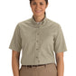 Women's One-Pocket Poplin Short Sleeve Shirt - 5230 - Tan