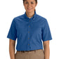 Women's One-Pocket Poplin Short Sleeve Shirt - 5230 - French Blue