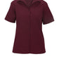 Women's Short Sleeve Lightweight Poplin Shirt - 5245 - Burgundy