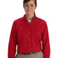 Women's One-Pocket Poplin-Long Sleeve - 5280 - Red